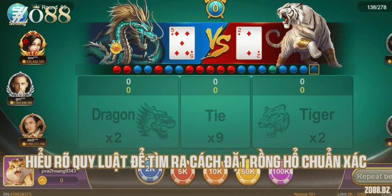 Hiểu rõ quy luật để tìm ra cách đặt Rồng hổ chuẩn xác