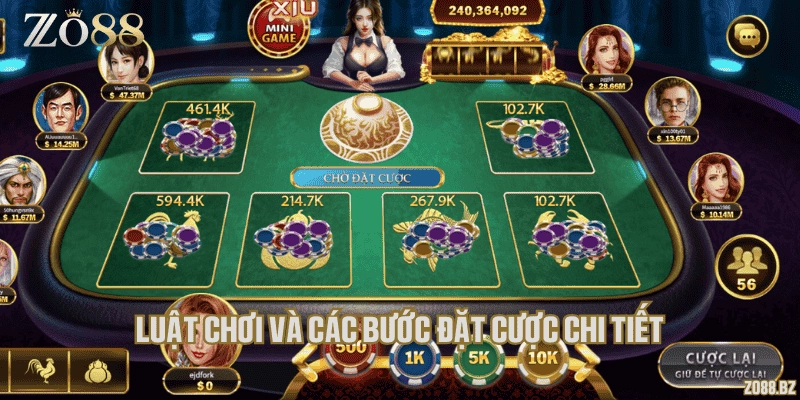 Luật chơi và các bước đặt cược chi tiết