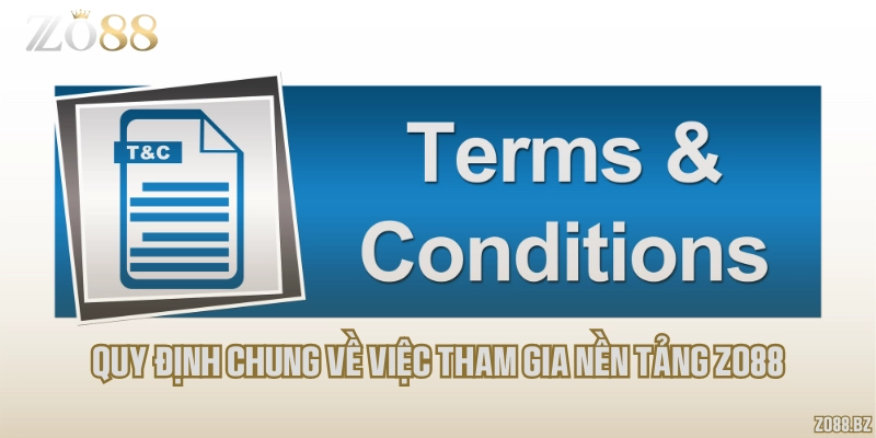 Quy định chung về việc tham gia nền tảng Zo88