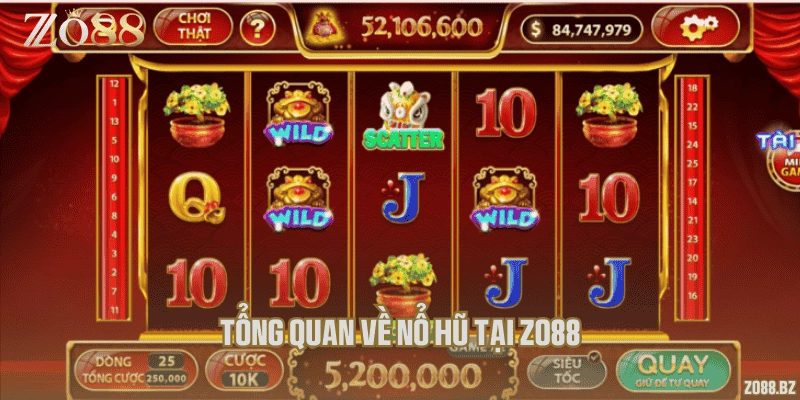 Tổng quan về nổ hũ tại Zo88